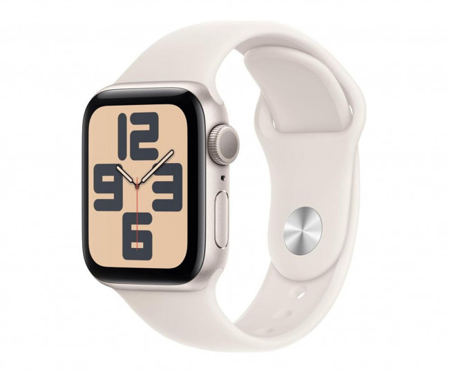 Apple Watch SE 2 GPS 40mm Starlight Aluminium Case w. Starlight Sport Band - S/M (MXEF3) б/в